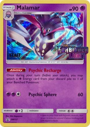 Malamar - SM117 (Prerelease) [Staff] () Holofoil [SM: Black Star Promos] Pokemon Single Pokémon