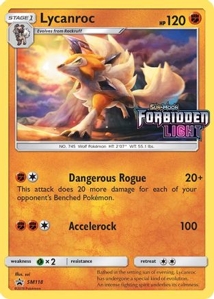 Lycanroc - SM118 (Prerelease) (/248) Holofoil [SM: Black Star Promos] Pokemon Single Pokémon