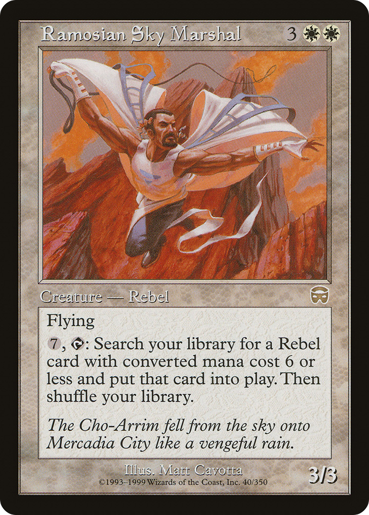 Ramosian Sky Marshal (MMQ-040) [Mercadian Masques] Foil MTG Single Wizards of the Coast
