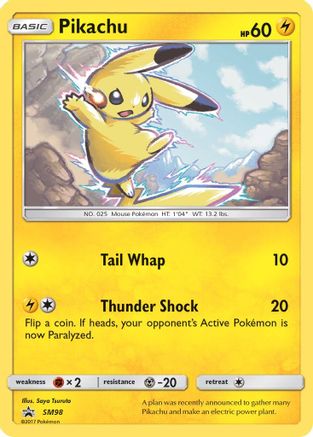 Pikachu - SM98 (SM98/248) Holofoil [SM: Black Star Promos] Pokemon Single Pokémon