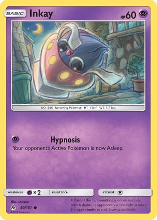 Inkay (50/131) Reverse Holofoil [SM: Forbidden Light] Pokemon Single Pokémon