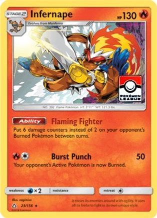 Infernape 23/156 (Pokemon League) Reverse Holofoil [Promos: League & Championship Cards] Pokemon Single Pokémon