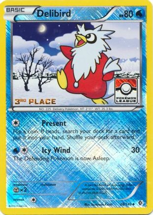 Delibird - 38/149 (Pokemon League) [3rd Place] () Reverse Holofoil [Promos: League & Championship Cards] Pokemon Single Pokémon