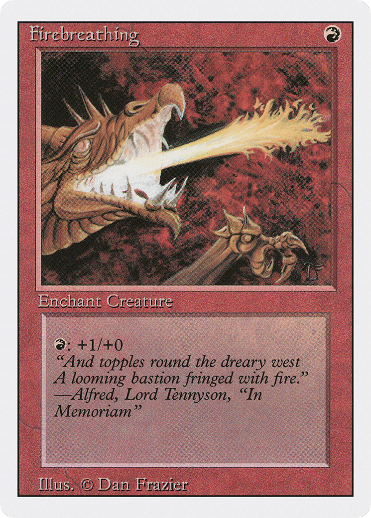 Firebreathing (3ED-) [Revised Edition] MTG Single Wizards of the Coast