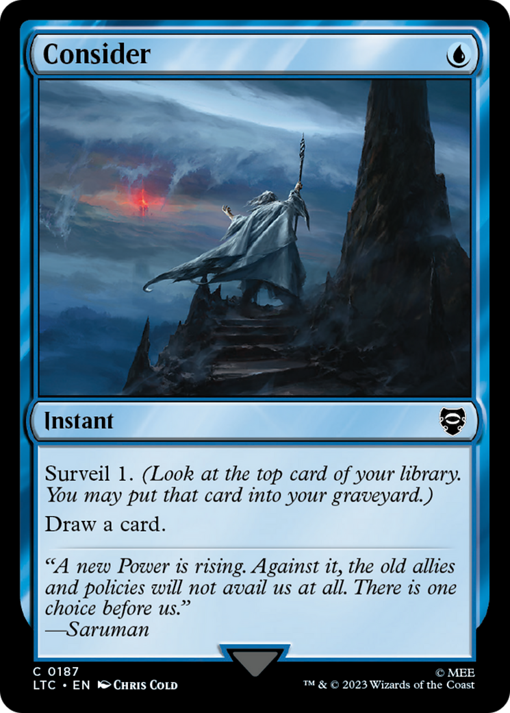 Consider (LTC-187) [Tales of Middle-earth Commander] MTG Single Wizards of the Coast