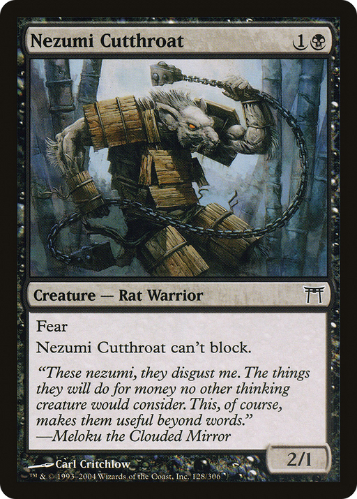 Nezumi Cutthroat (CHK-128) [Champions of Kamigawa] MTG Single Wizards of the Coast