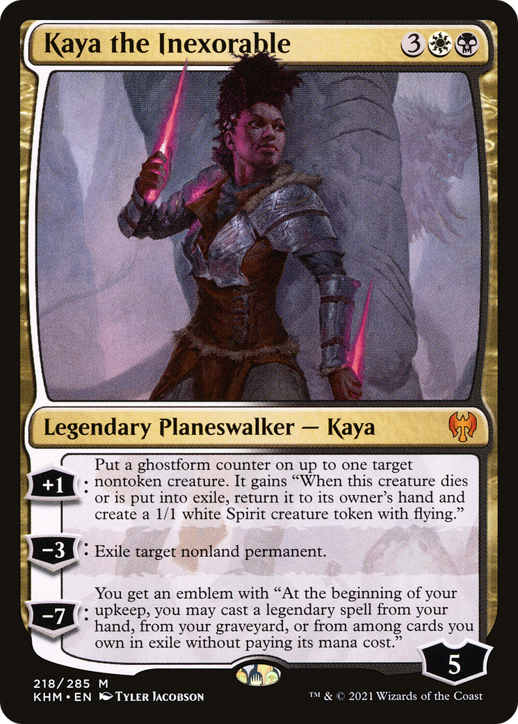 Kaya the Inexorable (KHM-218) [Kaldheim] Foil MTG Single Wizards of the Coast