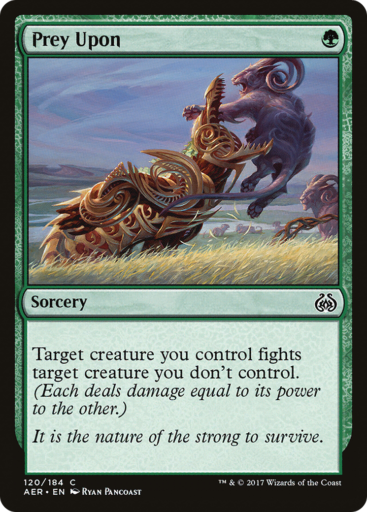 Prey Upon (AER-120) [Aether Revolt] Foil MTG Single Wizards of the Coast
