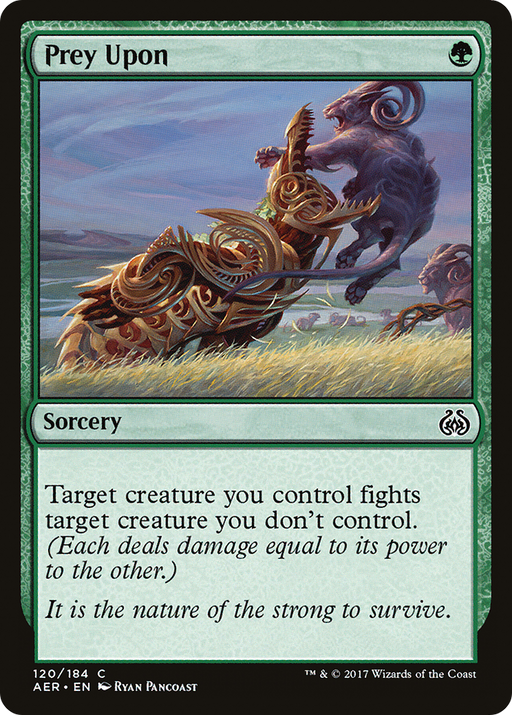 Prey Upon (AER-120) [Aether Revolt] MTG Single Wizards of the Coast