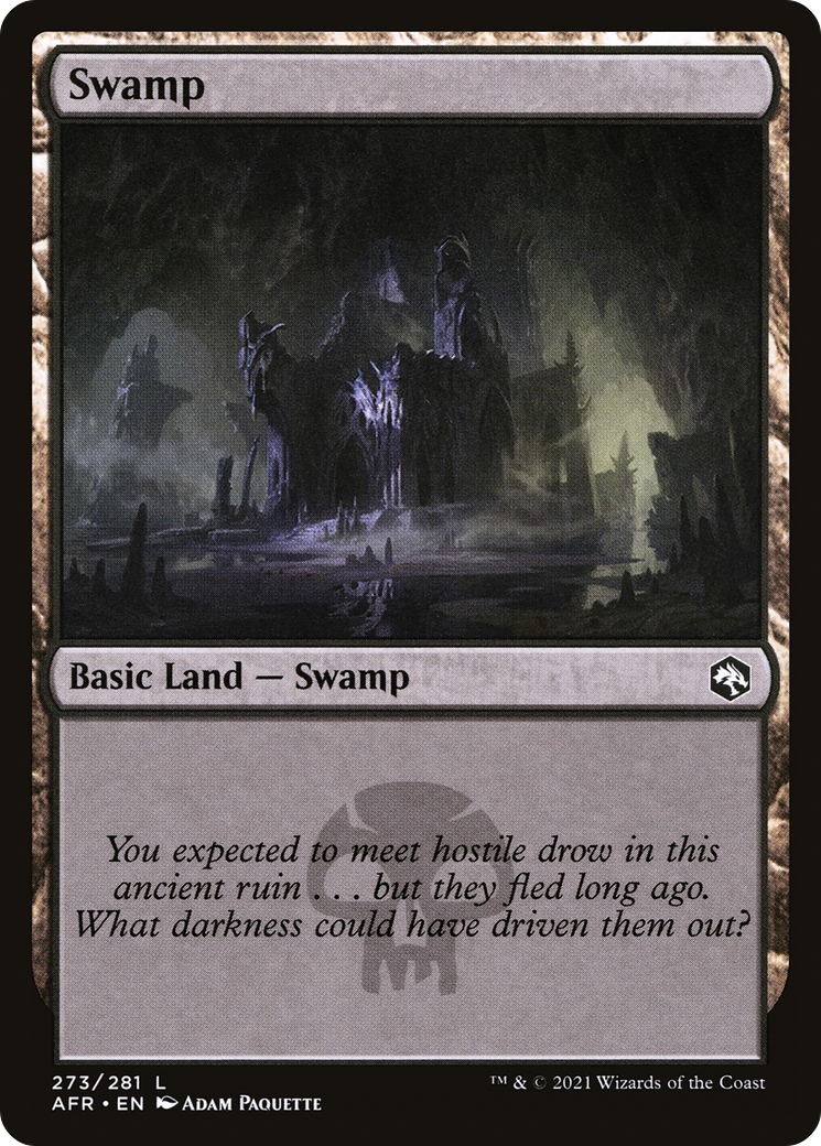 Swamp (273) (AFR-273) [Adventures in the Forgotten Realms] Foil MTG Single Wizards of the Coast