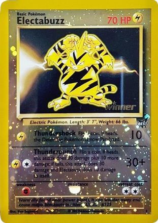 Electabuzz - 1 [Winner] () Reverse Holofoil [Promos: Best of Promos] Pokemon Single Pokémon