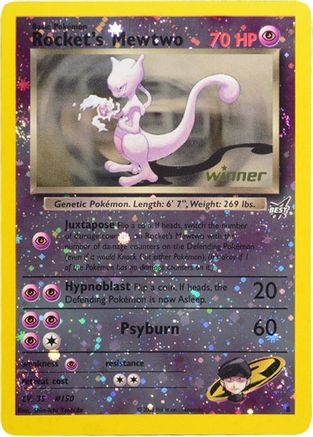 Rocket's Mewtwo - 8 [Winner] (/9) Reverse Holofoil [Promos: Best of Promos] Pokemon Single Pokémon
