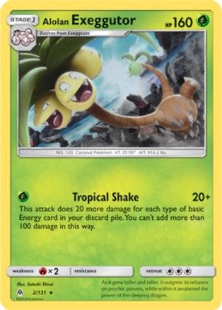 Alolan Exeggutor - 2/131 (SM Forbidden Light) (2) - [Misc: Deck Exclusives] Holofoil Pokemon Single Pokémon