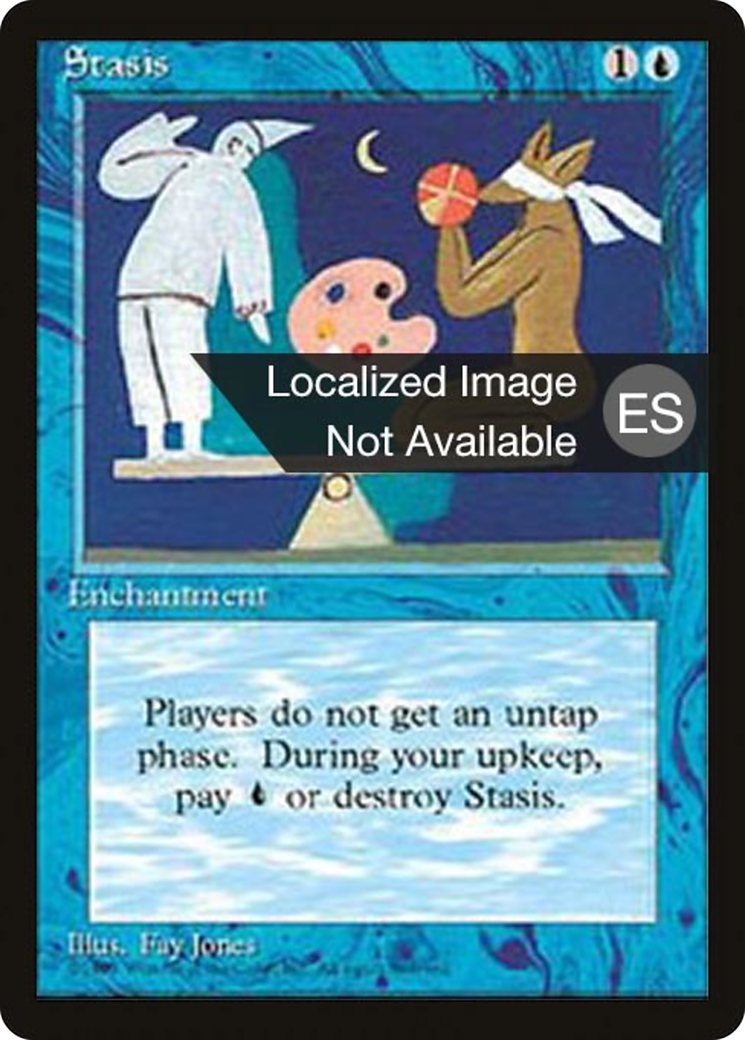 Stasis (4BB-104) [Fourth Edition Foreign Black Border] MTG Single Wizards of the Coast