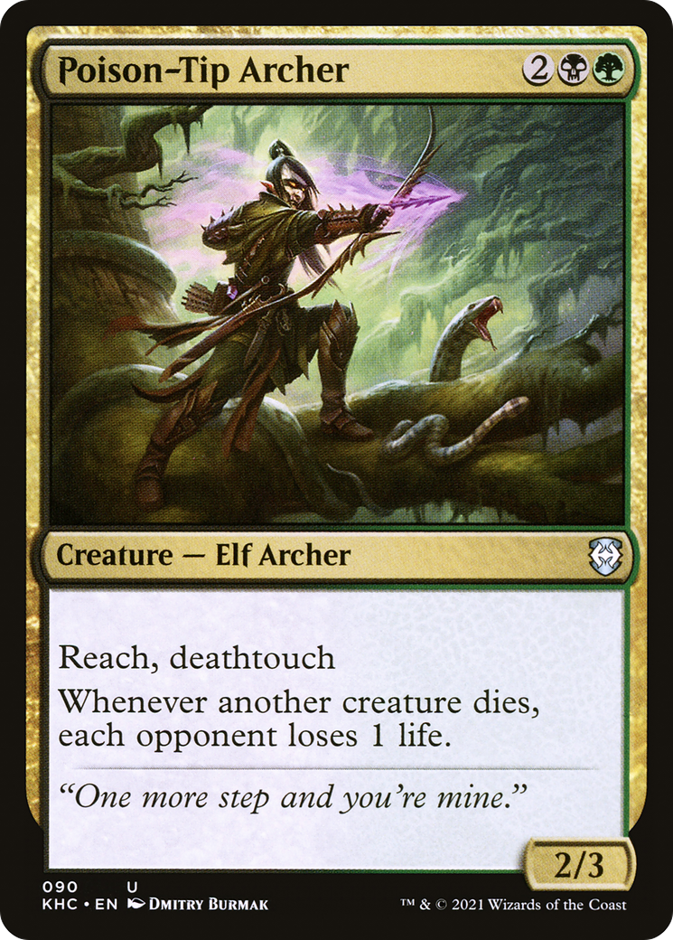 Poison-Tip Archer (KHC-090) [Kaldheim Commander] MTG Single Wizards of the Coast