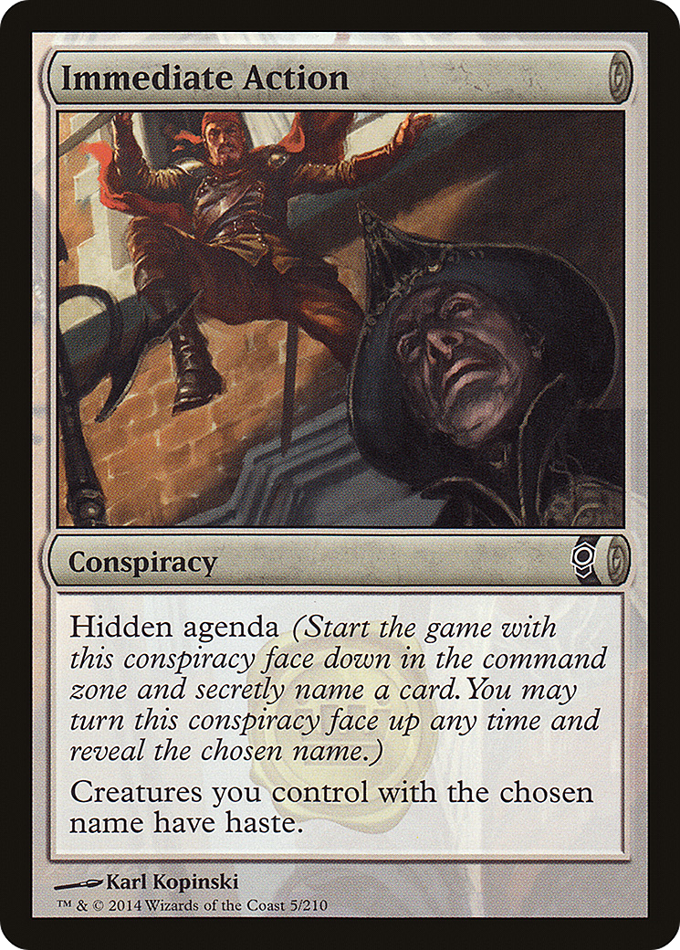 Immediate Action (CNS-005) [Conspiracy] MTG Single Wizards of the Coast