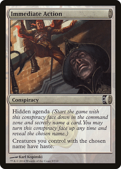 Immediate Action (CNS-005) [Conspiracy] Foil MTG Single Wizards of the Coast