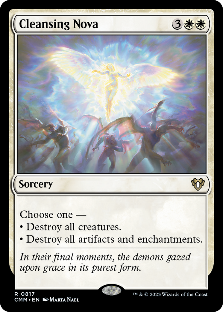 Cleansing Nova (CMM-817) [Commander Masters] MTG Single Wizards of the Coast