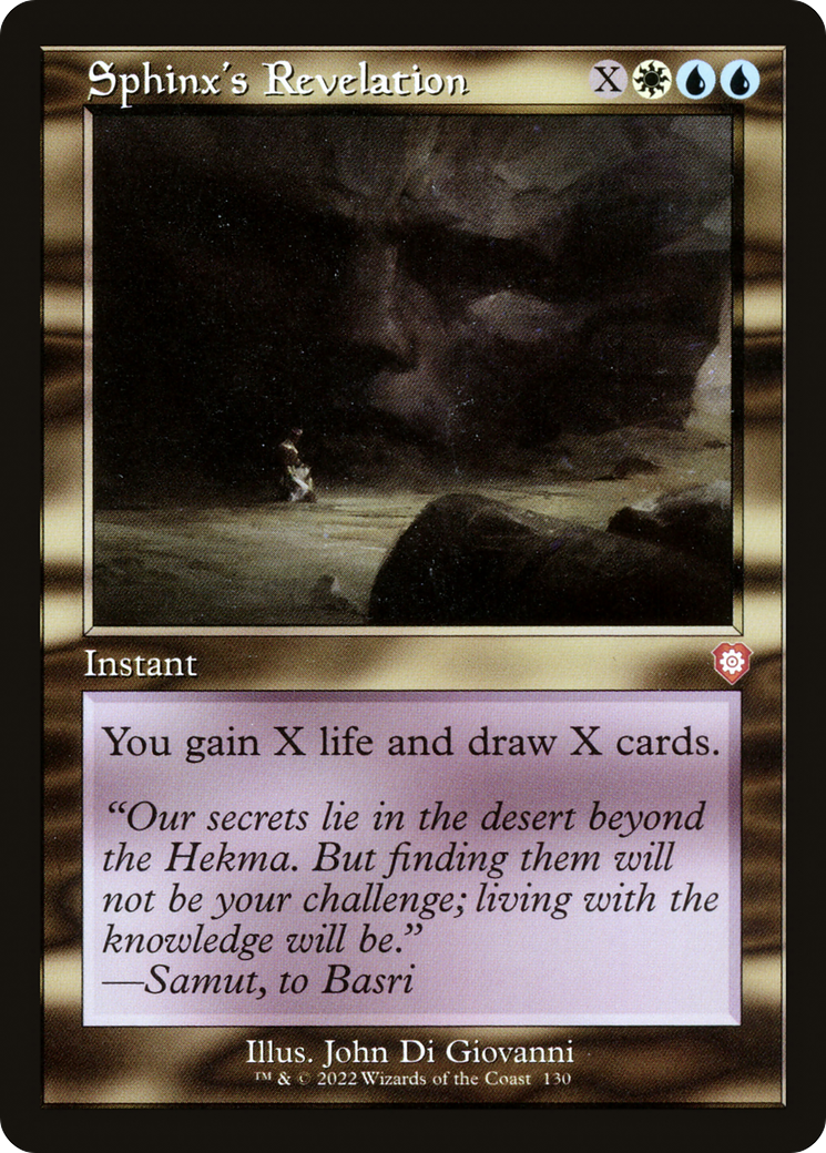 Sphinx's Revelation (BRC-130) [The Brothers' War Commander] MTG Single Wizards of the Coast