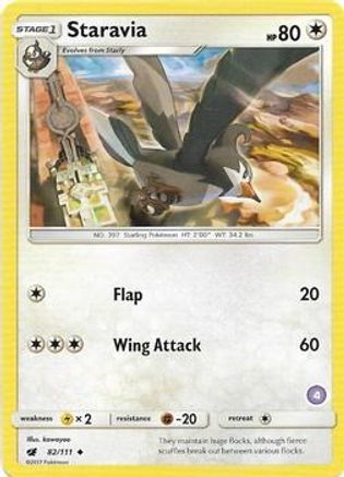 Staravia (4) () [SM: Trainer Kit Alolan Sandslash & Alolan Ninetales] Pokemon Single Pokémon