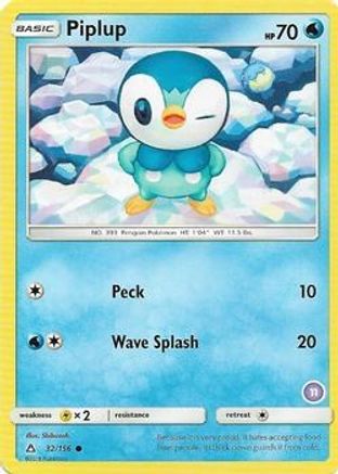 Piplup (11) () [SM: Trainer Kit Alolan Sandslash & Alolan Ninetales] Pokemon Single Pokémon