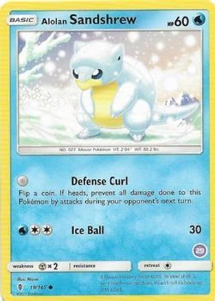 Alolan Sandshrew (29) (19) - [SM: Trainer Kit Alolan Sandslash & Alolan Ninetales] Pokemon Single Pokémon