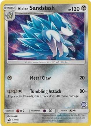 Alolan Sandslash (30) (SM127) - [SM: Trainer Kit Alolan Sandslash & Alolan Ninetales] Holofoil Pokemon Single Pokémon
