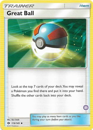 Great Ball (#21, Alolan Sandslash Half-Deck) () [SM: Trainer Kit Alolan Sandslash & Alolan Ninetales] Pokemon Single Pokémon