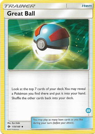 Great Ball (25) (Alolan Ninetales Half-Deck) () [SM: Trainer Kit Alolan Sandslash & Alolan Ninetales] Pokemon Single Pokémon
