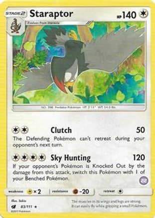 Staraptor (22) () [SM: Trainer Kit Alolan Sandslash & Alolan Ninetales] Pokemon Single Pokémon