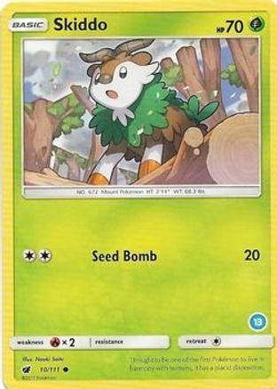 Skiddo (13) () [SM: Trainer Kit Alolan Sandslash & Alolan Ninetales] Pokemon Single Pokémon