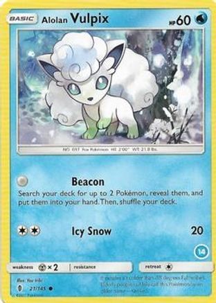 Alolan Vulpix (14) (21) - [SM: Trainer Kit Alolan Sandslash & Alolan Ninetales] Pokemon Single Pokémon