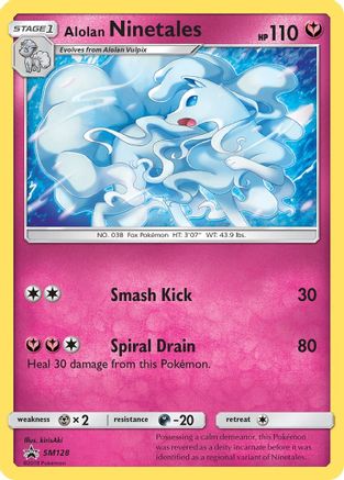 Alolan Ninetales - SM128 (SM128/248) - [SM: Black Star Promos] Pokemon Single Pokémon