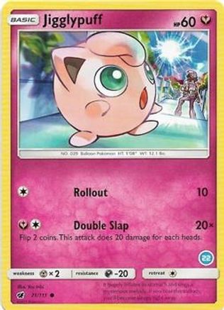 Jigglypuff (22) () [SM: Trainer Kit Alolan Sandslash & Alolan Ninetales] Pokemon Single Pokémon