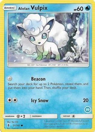 Alolan Vulpix (29) (21) - [SM: Trainer Kit Alolan Sandslash & Alolan Ninetales] Pokemon Single Pokémon