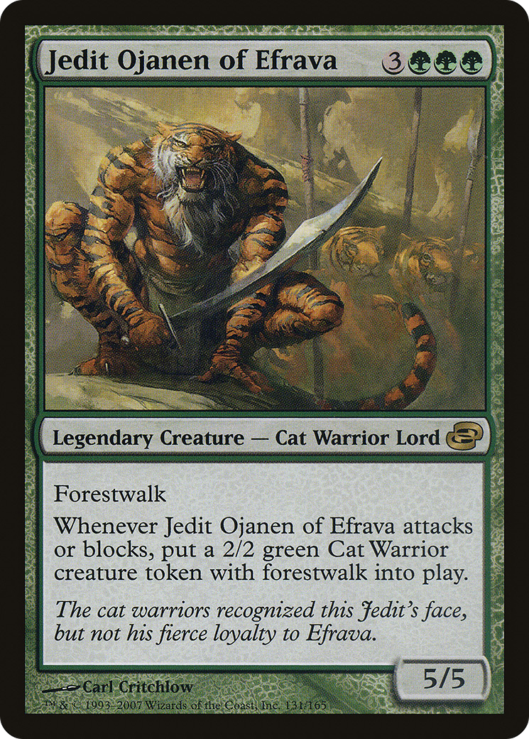 Jedit Ojanen of Efrava (PLC-131) [Planar Chaos] Foil MTG Single Planar Chaos
