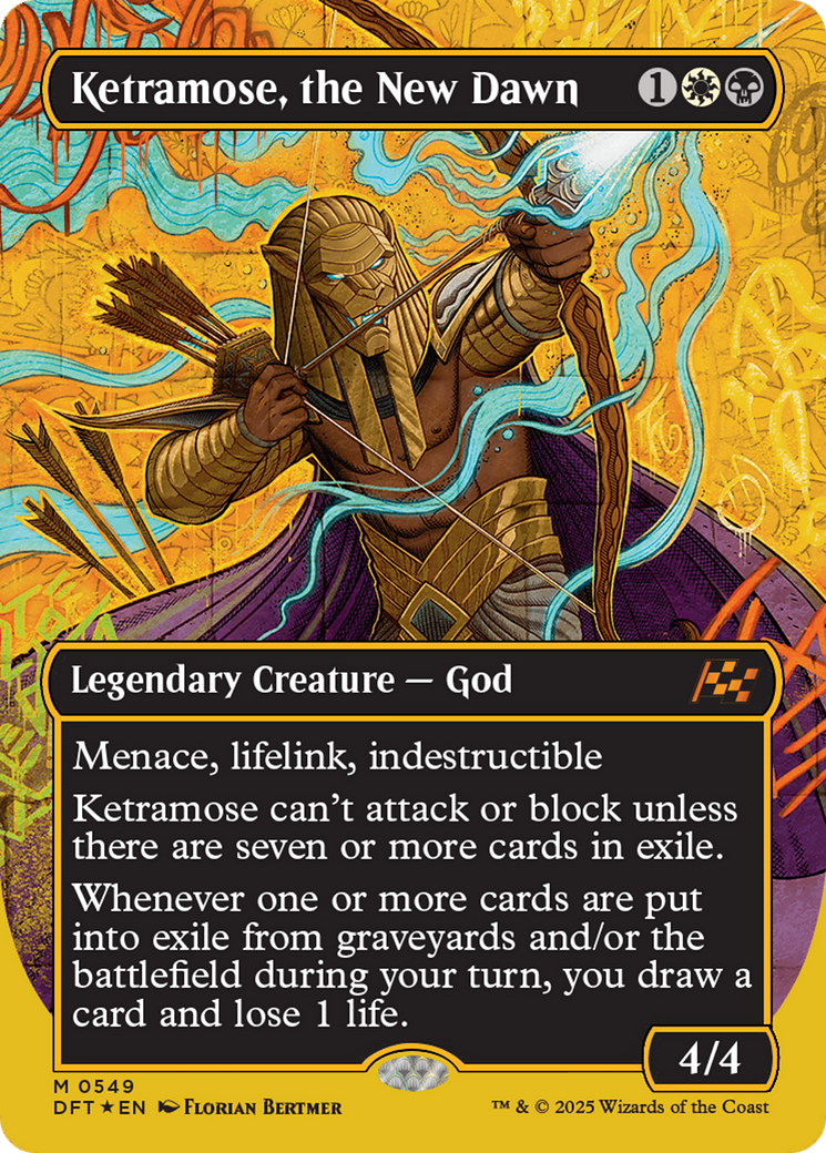 Ketramose, the New Dawn (First-Place Foil) (DFT-549) [Aetherdrift] (Borderless) Foil MTG Single Wizards of the Coast