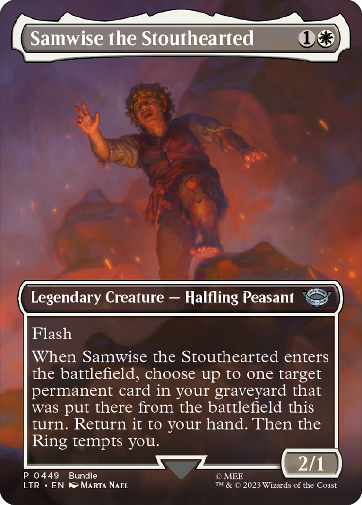 Samwise the Stouthearted (UMP-449) [Misc] Unique and Miscellaneous Promos (Borderless) Foil MTG Single Wizards of the Coast