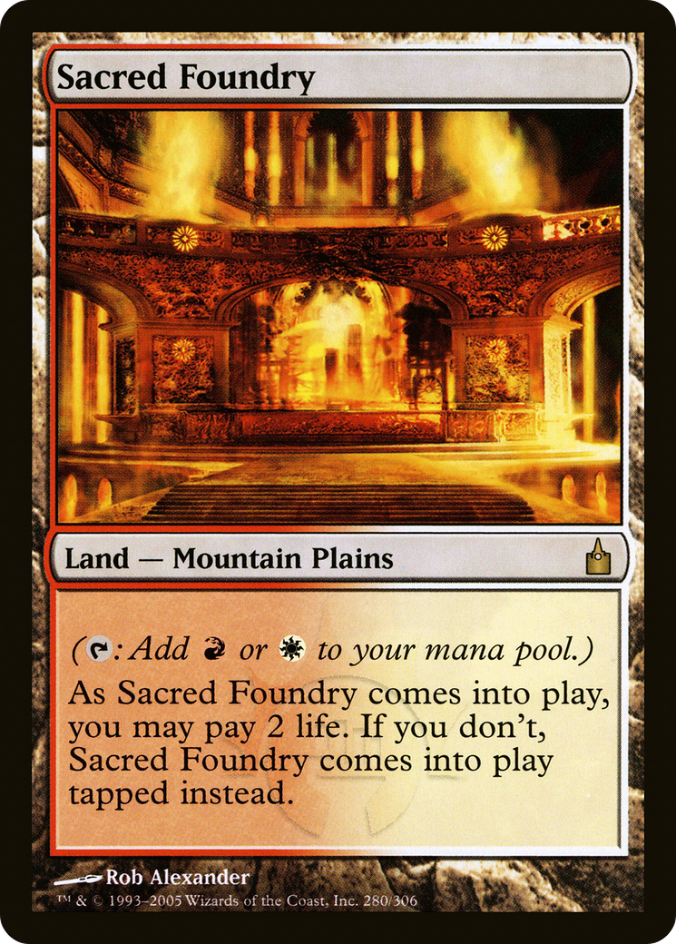 Sacred Foundry (RAV-280) [Ravnica: City of Guilds] MTG Single Wizards of the Coast