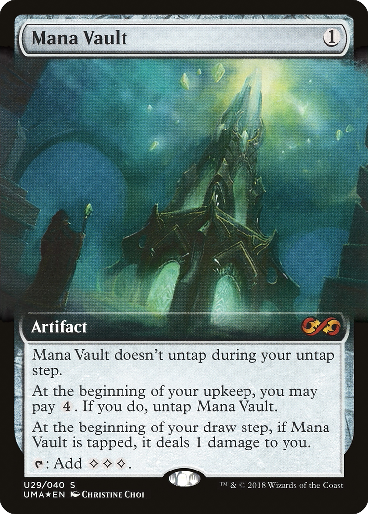 Mana Vault (UMA:BT-U29) [Ultimate Box Topper] (Extended Art) Foil MTG Single Wizards of the Coast
