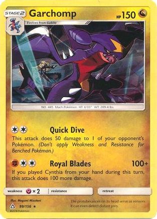 Garchomp 99/156 (Cracked Ice Holo) Holofoil [Misc: Deck Exclusives] Pokemon Single Pokémon