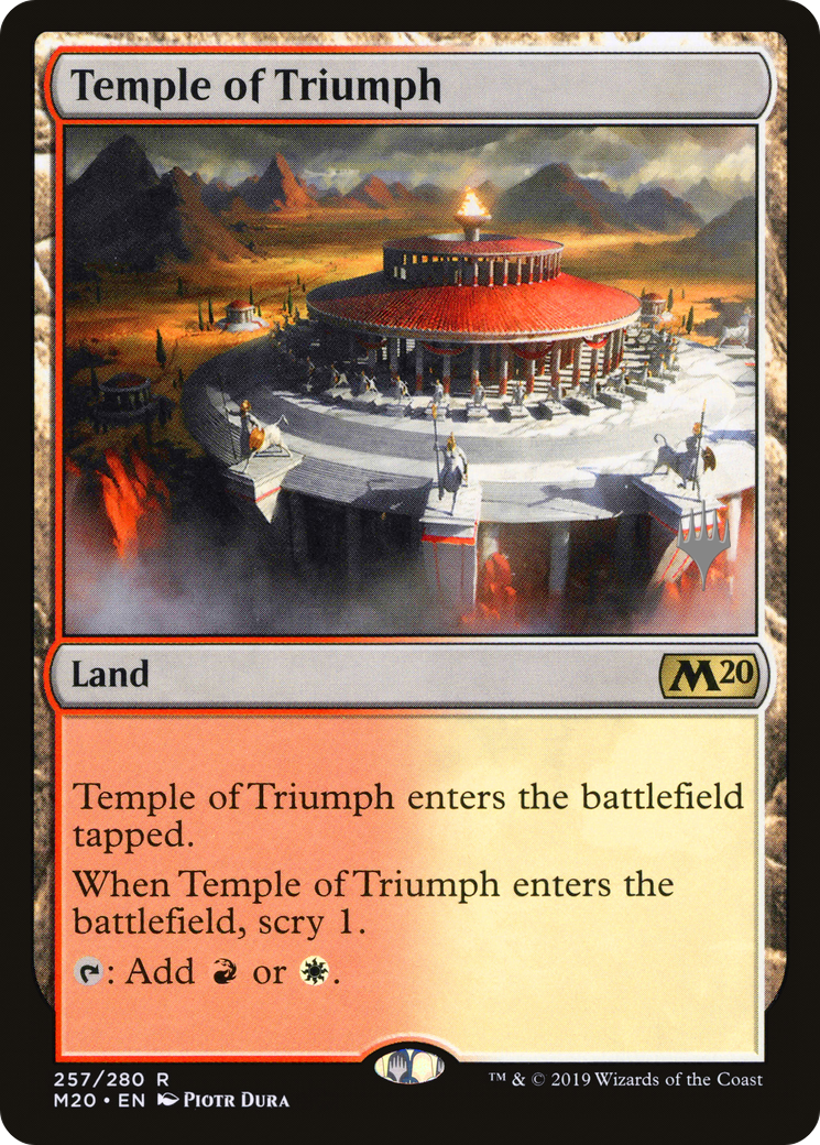 Temple of Triumph (PPM20-257P) [Core Set 2020 Promos] MTG Single Wizards of the Coast