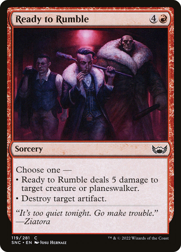 Ready to Rumble (SNC-119) [Streets of New Capenna] MTG Single Wizards of the Coast