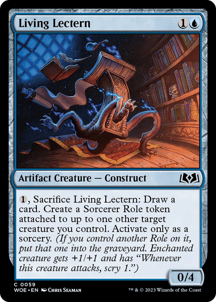 Living Lectern (WOE-059) [Wilds of Eldraine] Foil MTG Single Wizards of the Coast