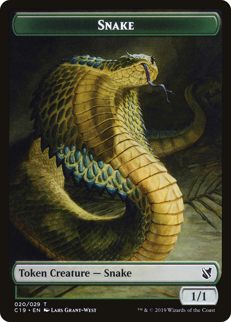 Snake (TC19-020) [Tokens] Commander 2019 Tokens MTG Single Wizards of the Coast