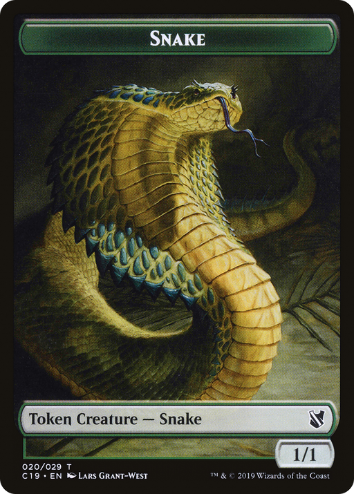 Snake (TC19-020) [Tokens] Commander 2019 Tokens MTG Single Wizards of the Coast