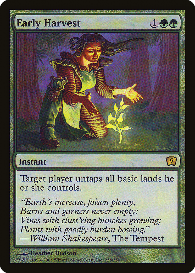Early Harvest (9ED-235) [Ninth Edition] Foil MTG Single Wizards of the Coast