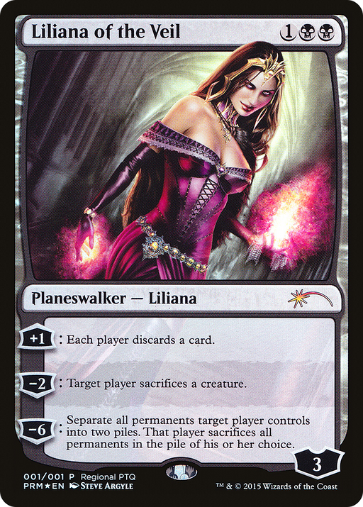 Liliana of the Veil (PTP-001) [Misc] Pro Tour Promos Foil MTG Single Wizards of the Coast