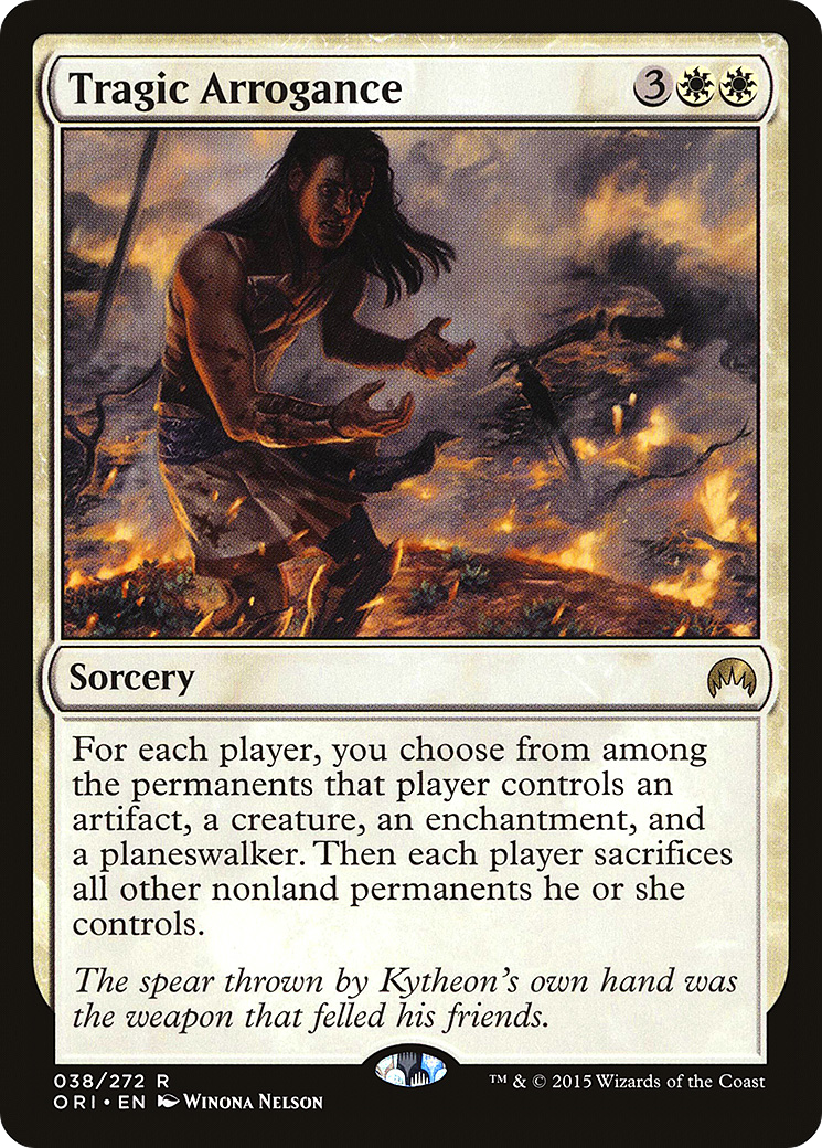 Tragic Arrogance (ORI-038) [Magic Origins] Foil MTG Single Wizards of the Coast