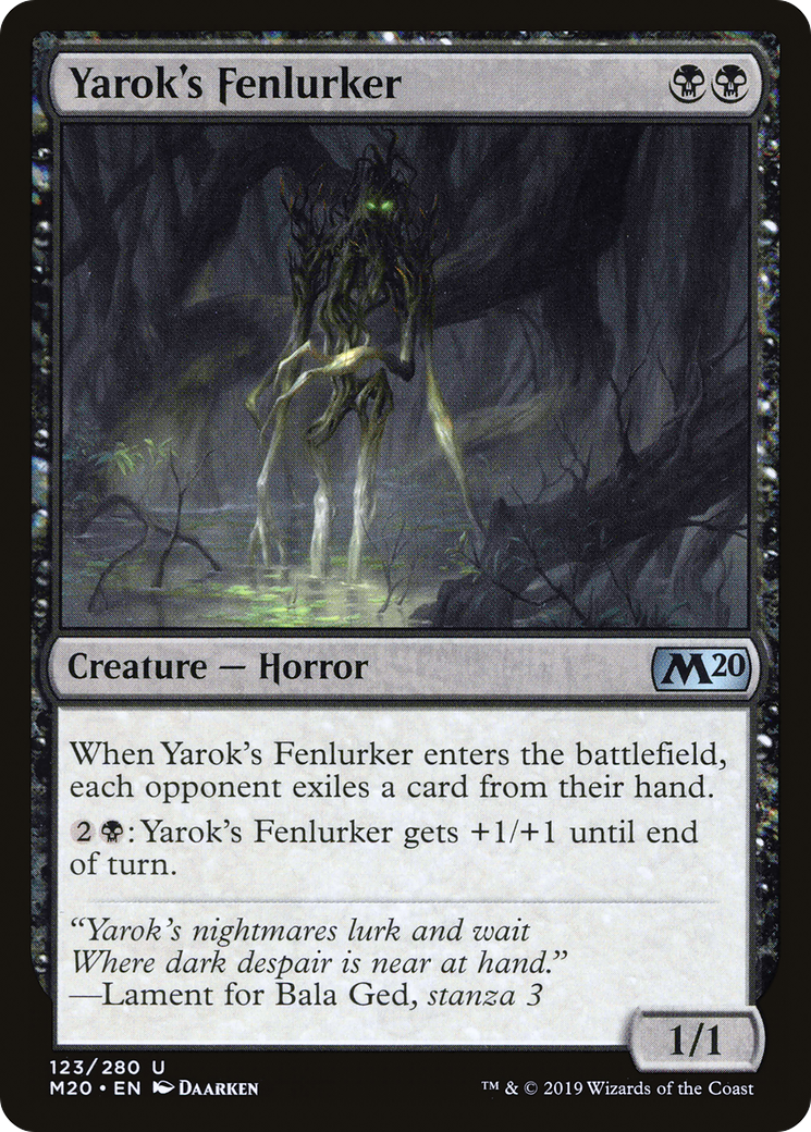 Yarok's Fenlurker (M20-123) [Core Set 2020] Foil MTG Single Wizards of the Coast